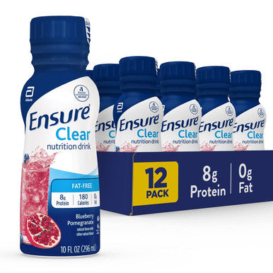 Ensure 100% Plant-Based Vegan Protein Nutrition Shakes With 20G Fava Bean And Pea Protein & Liquid Clear Nutrition Drink