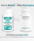 Supersmart Super Gingerols 400 mg Per Day Ginger Root Extract Standardised to 20 Gingerols Digestive Support Anti Inflammatory Supplement NonGMO Gluten Free 60 Vegetarian Capsules