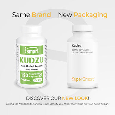 Supersmart Kudzu Extract 3 mg Per Day Full Spectrum Powerful Herbal Extract Antioxidant Support an Healthy Cardiovascular System NonGMO Gluten Free 120 Vegetarian Capsules