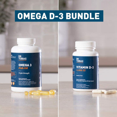 Dr. Tobias Omega 3 Fish Oil and Vitamin D3 Promotes Brain Heart Joint and Immune Health 3 Month Supply