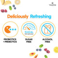Teazen 5 Flavors 50 Sticks Variety Pack Kombucha Lemon Peach Berry Pineapple Citron Flavor (50 Sticks)