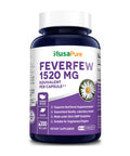 NusaPure Feverfew 1520mg 200 Vegetarian Caps (Extract 4:1, Non-GMO & )
