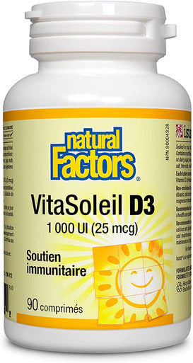 Natural Factors Vitamin D 1000 IU 90 Tablets