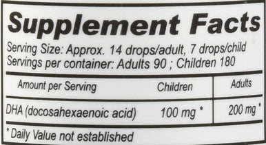 DEVA Vegan Vitamins Liquid Omega-3 DHA , 2-Ounce Bottles