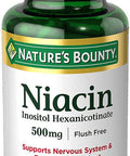 Nature's Bounty Set Of 3 Niacin Flush 500 Mg 120 Capsules By Maven Gifts