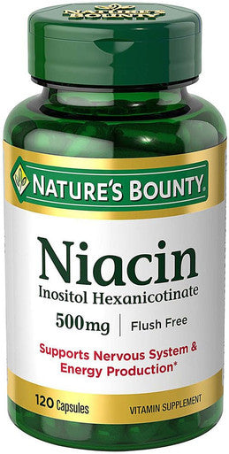 Nature's Bounty Set Of 3 Niacin Flush 500 Mg 120 Capsules By Maven Gifts