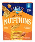 Blue Diamond Almonds Nut Thins Gluten Cracker Crisps Hint of Sea Salt 4.25 Oz Boxes (Pack of 1)