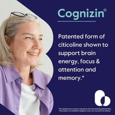 Bestvite Cognizin Citicoline 500mg (60 Vegetarian Capsules) - Clinically Studied Form of Citicoline - No Stearates - Vegan - Non GMO - Gluten - Brain Supplements for Memory and Focus