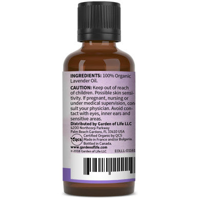Garden of Life Essential Oil Lavender 30 Ml Usda Organic 1 Fl Oz