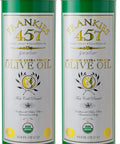 Frankies 457 Organic Extra Virgin Olive Oil - Premium Castelvetrano Olive Oil - Harvested in Sicily - Pure Authentic Italian - Monovarietal - Rich in Flavor - First Cold Pressed - 33.8 fl oz (1 L)