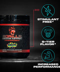 Gorilla Mode Nitric Stimulant Free Pre-Workout Best Tasting and Most Effective Stimulant Free Pre-Workout / Massive Pumps Vasodilation Power / 688 Grams (Fruit Punch)