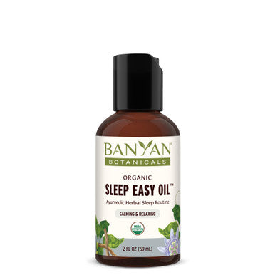 Banyan Botanicals Sleep Easy Oil Ã¢â‚¬â€œ Organic Ayurvedic Herbal Massage Oil Ã¢â‚¬â€œ Calming & Relaxing Massage Oil with Ashwagandha, Passionflower & Skullcap 2 oz