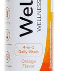 4-In-1 Daily Vitals For Wellness - Electrolytes, Immunity, Antioxidants And Probiotics. Vitamin C 1000 Mg, Sodium 200 Mg, Potassium 100 Mg, Vitamin D3, B12 And More. Effervescent Tablets