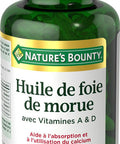 Nature's Bounty Cod Liver Oil 1000Mg 100 Sgl
