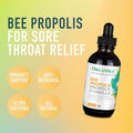 Organika Bee Propolis Liquid- Natural Immune Support, Sore Throat Relief, Antioxidant, Alcohol-- 100 Ml