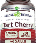 Amazing Nutrition Formulas Tart Cherry Extract 7000mg Per Serving Capsules Supplement | Non-GMO | Gluten | Made in USA (400 Count)