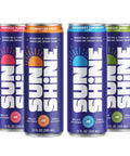 Sunshine Sparkling Energy Drink, Ginger Berry with Daily Essential Vitamins, 360mg of Electrolytes, 70mg of Natural Caffeine, 12 Fl Oz (Pack of 12)