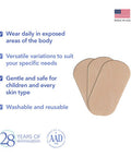 Biodermis Epi-Derm Small Strips, Scar Tape For Old & Scars, Easily Cut To Size Strips, Thinner & More Comfortable, Premium Grade Silicone Scar Tape, 2.75 X 1.18 In - 3 Pack, Natural