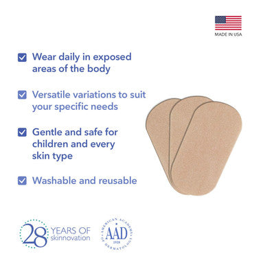 Biodermis Epi-Derm Small Strips, Scar Tape For Old & Scars, Easily Cut To Size Strips, Thinner & More Comfortable, Premium Grade Silicone Scar Tape, 2.75 X 1.18 In - 3 Pack, Natural