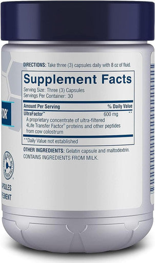 4Life Transfer Factor Classic - Immune Support Supplement with Cow Colostrum for Enhanced Immune System Recognition Response and Memory - for Ages 2 and Up - 90 Veggie Capsules