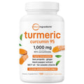 Micro Ingredients Pure Turmeric Curcumin Supplement 1000Mg 95 Curcuminoids With Black Pepper & Ginger High Absorption For Joint & Antioxidant Support Filler Free 120 Veggie Capsules