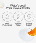 Phizz Electrolyte Multivitamin Rehydration Tablets 18 Vitamins & Minerals Energy Boost (Orange 60 Tablets)
