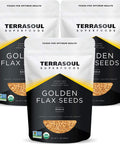 Terrasoul Superfoods Organic Golden Flax Seeds, 2 Lbs - Fiber | Protein | Omega Fats