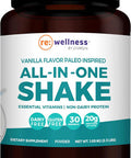 Reignite Wellness Vanilla Paleo-Inspired All-In-One Shake - Bone Broth Protein Powder - Healthy Shake Supports Lasting Energy With 20G Of Protein (30 Servings, 2.3 Lbs) - By Jj Virgin