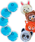 Icewraps 4 Round Gel Ice Packs - Reusable With Clear Backing And Kids Ice Packs For Boo Boos | Small Cooling Breast Pads For Breastfeeding Essentials | Gel Bead Ice Packs For Kids