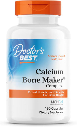 Doctor'S Best Calcium Bone Maker Complex With Mchcal Supports Bone Health Muscular Skeletal & Vascular Health 180 Caps