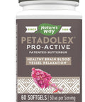 Nature'S Way Petadolex Pro-Active, Blood Vessel Health And Relaxation In The Brain With Patented Butterbur*, 60 Softgels