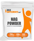 BulkSupplements N-Acetyl D-Glucosamine Powder - NAG Powder - Glucosamine Supplements, Joint Support Supplements - 750mg of Glucosamine Powder , (250 Grams - 8.8 oz)