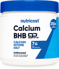 Nutricost Calcium BHB Salts, Exogenous Ketone Supplement, 6.5g Beta-Hydroxybutyrate Per Serving, 250 Grams (30 Serv)