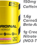 C4 Original Pre Workout Powder Strawberry Watermelon Ice Sugar Free Preworkout Energy for Men & Women 150mg Caffeine + Beta Alanine + Creatine - 30 Servings