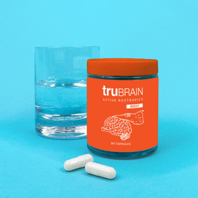 TruBrain Nootropic Capsules - Focus, Energy, Clarity. Fast Absorbing Nootropics Capsules | Brain Boosters | Improve Memory | Stop Procrastination (Strong)