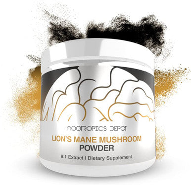 Lions Mane Mushroom Powder 81 Whole Fruiting Body Dual Extract 60 Grams Hericium erinaceus Brain Health Supplement Neuroprotective Boosts Mood Supports Immune Health