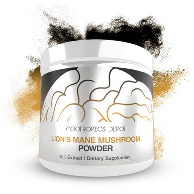 Lions Mane Mushroom Powder | 8:1 ing Body Dual Extract | 60 Grams | Hericium erinaceus | Brain Health Supplement | Neuroprotective + Boosts Mood | Supports Immune Health