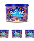 Blue Diamond Almonds, Classic Blueberry Flavored Sweet Snack Nuts, Non-GMO, Kosher, and No Gluten Ingredients or Artificial Flavors, Great size for On-the-go, Lunch, Adults and Kids, 6oz Can