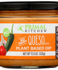 Primal Kitchen Mild Queso Dip Plant Based Dip Whole30 Vegan Keto & Paleo Soy Dairy Sugar Gluten 11.5 Ounce (Pack Of 6)
