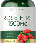 Rose Hips | 1500Mg | 240 Quick Release Capsules | Non-Gmo And Gluten Free Herbal Supplement | By Carlyle