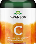 Swanson Immune Health Bundle: Olive Leaf - Turkey Tail Mushroom - Vitamin D3 - Vitamin C w/Rose HIPS