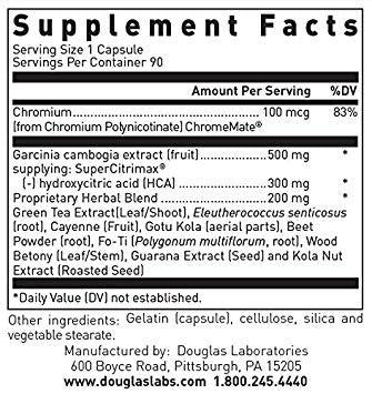 Douglas Labs, Natures Diet Caps + Herbs, 90 Caps