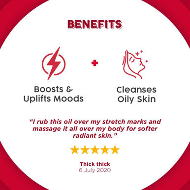 Hana Lemon Essential Oil - Uplifts Moods and Cleanses Oily Skin - For A Skin And Mood Booster - 100 Pure Therapeutic Grade For Aromatherapy and Topical Use - 30ml