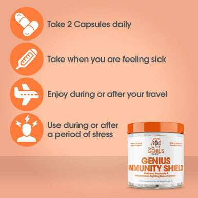 Immune Support Supplement w/ Elderberry Extract Vitamin C Ecea Daily Immunity Booster for Adults Boost Healthy Stress Response Plus Respiratory System Defense 60 Capsules/Pills