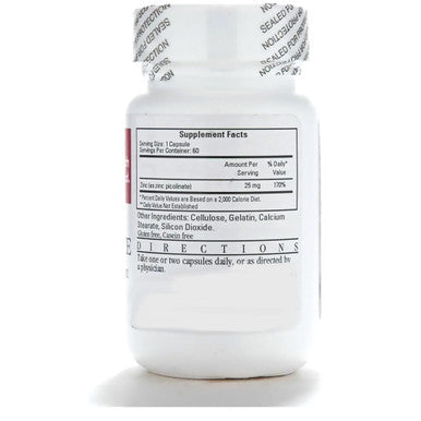 Cardiovascular Research Zinc 25 Mg Zinc Picolinate 120 Capsules - For Immune System Support - Two Bottle Bundle
