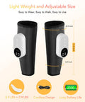 Lingteng Leg Massager For Circulation And Pain Relief Calf Air Compression Massager With Heat Leg Massager With 3 Intensities 3 Modes Easy To Use Muscle Relaxation s (Pair)