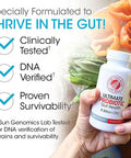 Silver Fern Ultimate Probiotic Supplement Vegicaps - Daily Metabolic Restoration, Proven Survivability, Dna Verified Multi-Strain Bacillus Probiotic Capsules (1 Bottle - 60 Capsules)