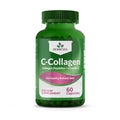 Herbevia C-Collagen Hydrolyzed Collagen Capsule & Vitamin C Glowing Skin Healthy Hair Nails & Joints | Anti-Aging Supplement for Adults Halal Certified GMO-Free 60 Capsules