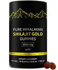 Shilajit Gummies UltimaPeak Pure Himalayan Shilajit for Men Lab Tested No Added Sugar Ashwagandha Gokshura Fulvic Acid & 85+ Trace Minerals for Men Women NonGMO 60 Gummy