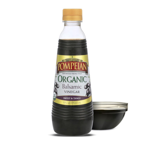 Pompeian Gourmet Balsamic Vinegar - 16 fl oz | Vinegar for Cooking - Sweet and Tangy Flavor for Salad Dressings, Marinades, and Sauces